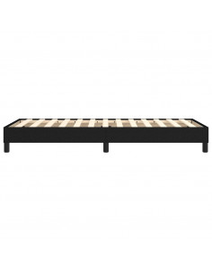 Giroletto a Molle Nero 90x200 cm in Tessuto