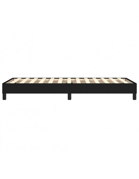 Giroletto a Molle Nero 90x200 cm in Tessuto