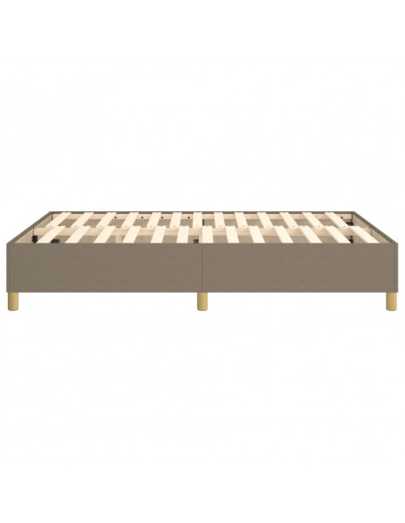 Struttura Letto a Rete a Molle Tortora 140x200 cm in Tessuto