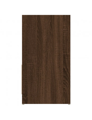 Armadietto Bagno Rovere Marrone 60x33x61cm Legno Ingegnerizzato