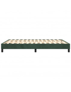 Giroletto a Molle Verde Scuro 140x200 cm in Velluto