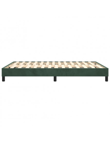 Giroletto a Molle Verde Scuro 140x200 cm in Velluto