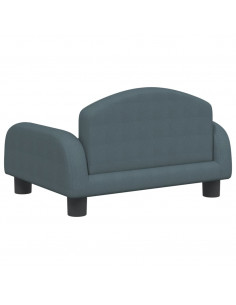 Divano per Bambini Grigio Scuro 50x40x30 cm in Tessuto