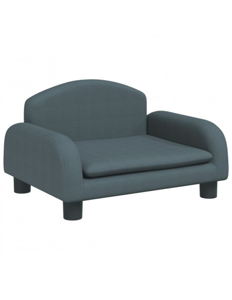 Divano per Bambini Grigio Scuro 50x40x30 cm in Tessuto