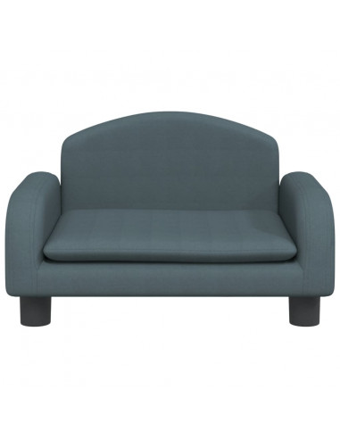 Divano per Bambini Grigio Scuro 50x40x30 cm in Tessuto