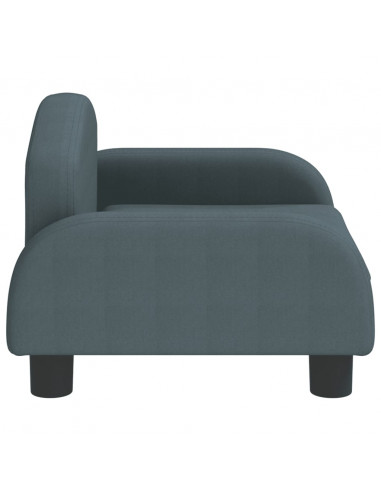 Divano per Bambini Grigio Scuro 50x40x30 cm in Tessuto
