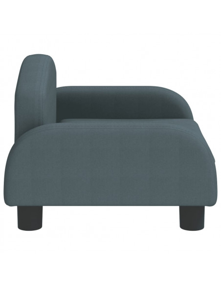 Divano per Bambini Grigio Scuro 50x40x30 cm in Tessuto