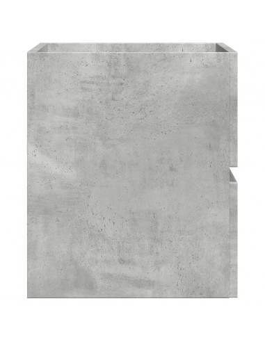 Armadietto da Bagno Grigio Cemento 60x38,5x45cm in Truciolato