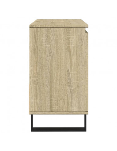 Armadietto da Bagno Rovere Sonoma 65x33x60 cm Legno Multistrato