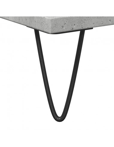 Armadietto da Bagno Grigio Cemento 65x33x60cm in Truciolato