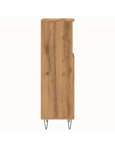 Armadietto Bagno Rovere 30x30x100 cm Legno Multistrato