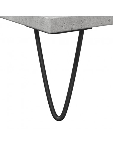 Armadietto da Bagno Grigio Cemento 80x33x60cm in Truciolato