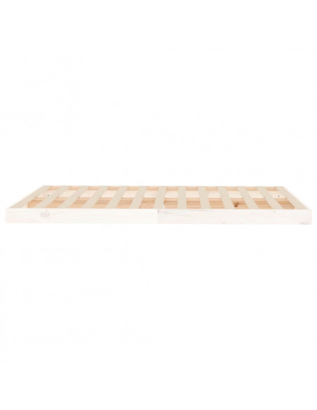 Giroletto Bianco 120x190 cm Small Double Legno Massello di Pino