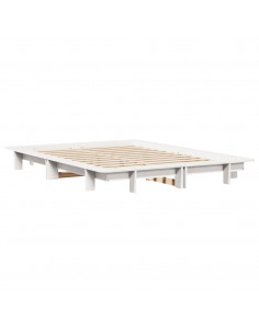 Giroletto Bianco 120x200 cm in Legno Massello di Pino