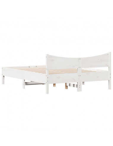 Giroletto Bianco 140x190 cm in Legno Massello di Pino