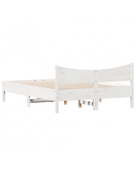Giroletto Bianco 140x190 cm in Legno Massello di Pino
