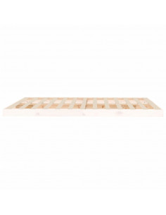 Giroletto Bianco 150x200 cm King Size in Legno Massello di Pino 2