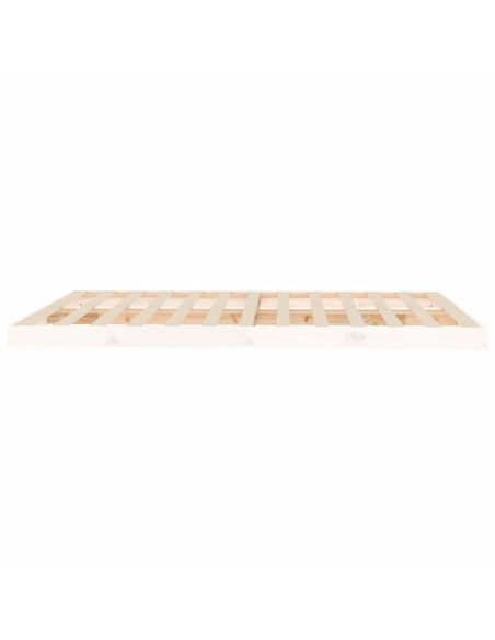 Giroletto Bianco 150x200 cm King Size in Legno Massello di Pino