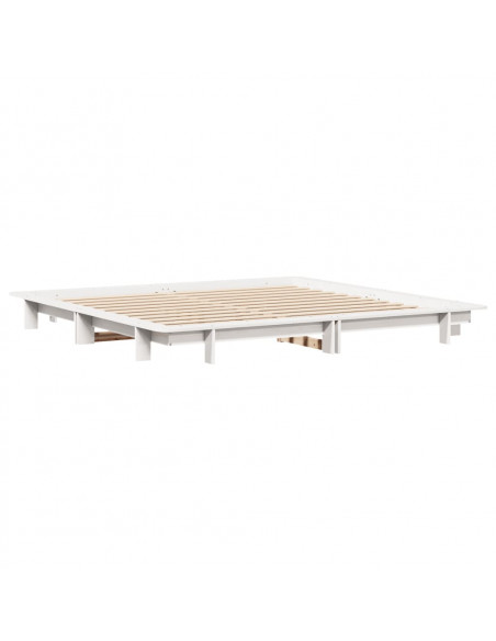 Giroletto Bianco 160x200 cm in Legno Massello di Pino