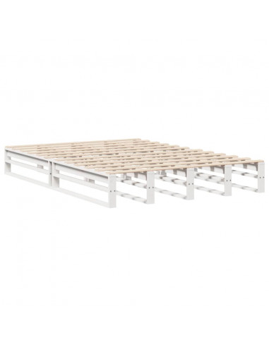 Giroletto Bianco 160x200 cm in Legno Massello di Pino