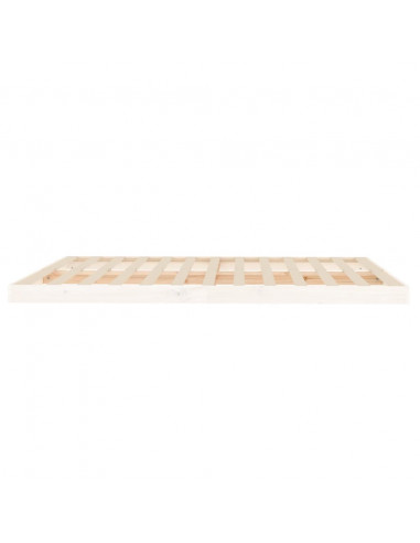 Giroletto Bianco 160x200 cm in Legno Massello di Pino