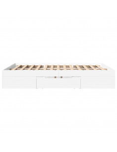Giroletto senza Materasso Bianco 160x200cm in Legno Multistrato 2