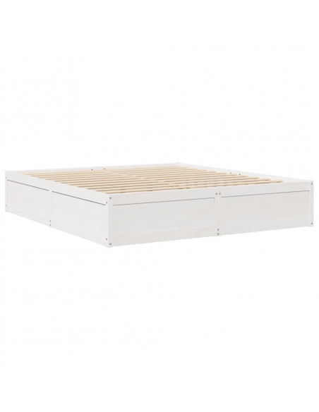Giroletto Bianco 180x200 cm in Legno Massello di Pino