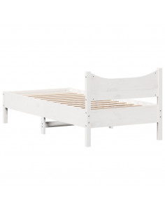 Giroletto Bianco 75x190 cm in Legno Massello di Pino