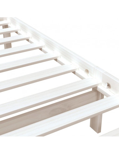 Giroletto Bianco 75x190 cm Small Single in Legno Massello