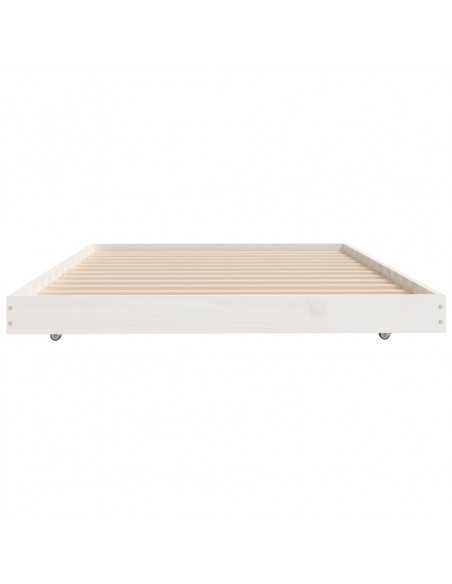 Giroletto Bianco 80x200 cm in Legno Massello di Pino