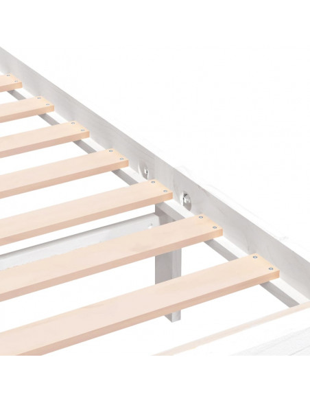 Giroletto Bianco 90x190 cm Single in Legno Massello