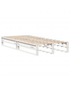 Giroletto Bianco 90x200 cm in Legno Massello di Pino 2