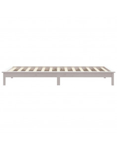 Giroletto Bianco 90x200 cm in Legno Massello di Pino 2