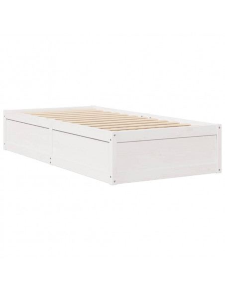Giroletto Bianco 90x200 cm in Legno Massello di Pino
