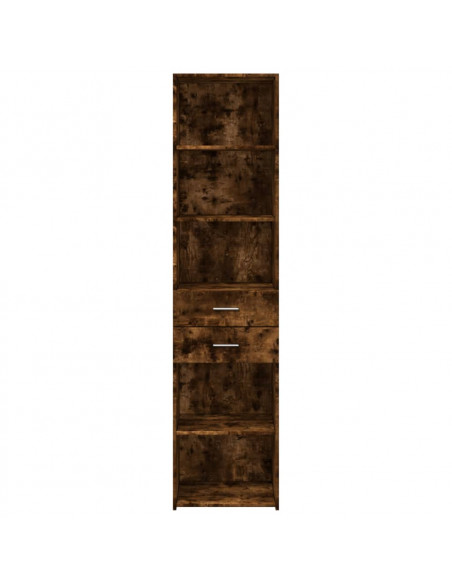 Credenza Rovere Fumo 45x42,5x185 cm in Legno Multistrato