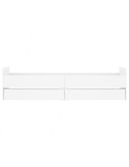 Giroletto Bianco con Cassetti 75x190 cm Small Single