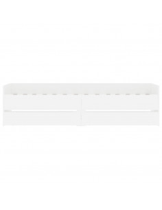 Giroletto Bianco con Cassetti 75x190 cm Small Single 2