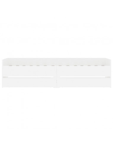 Giroletto Bianco con Cassetti 75x190 cm Small Single