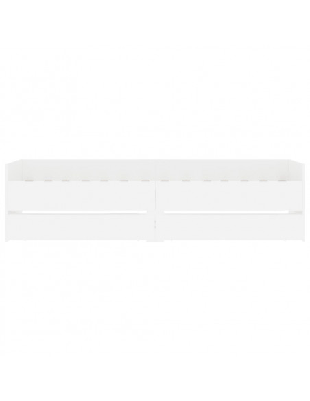 Giroletto Bianco con Cassetti 75x190 cm Small Single