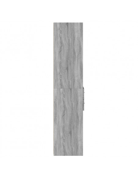 Credenza Grigio Sonoma 45x42,5x185 cm in Legno Multistrato