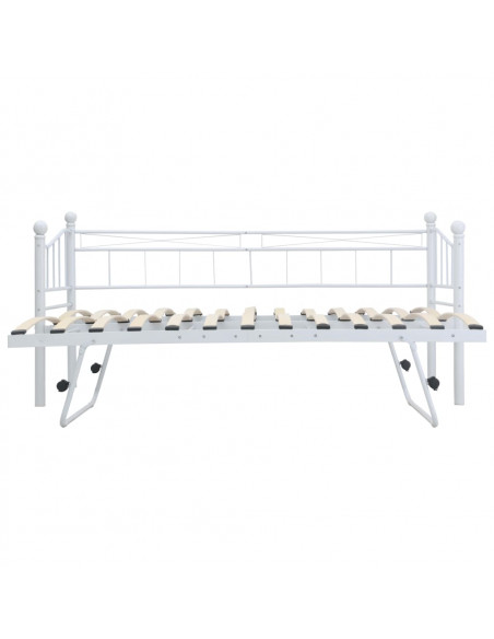 Giroletto Bianco in Acciaio 180x200/90x200 cm