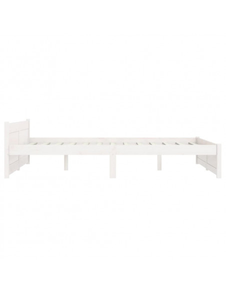 Giroletto Bianco in Legno Massello 135x190 cm Double
