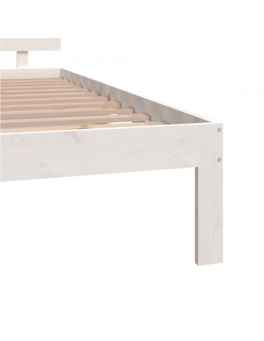 Giroletto Bianco in Legno Massello 135x190 cm Double