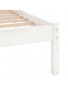 Giroletto Bianco in Legno Massello 135x190 cm Double 2