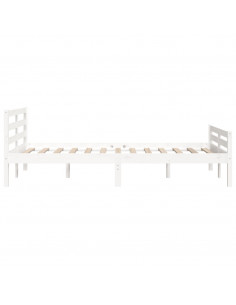 Giroletto Bianco in Legno Massello 140x200 cm 2