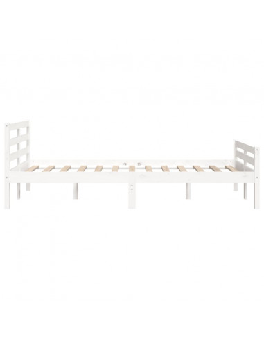 Giroletto Bianco in Legno Massello 150x200 cm King Size