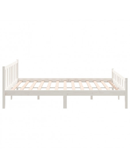 Giroletto Bianco in Legno Massello 150x200 cm King Size