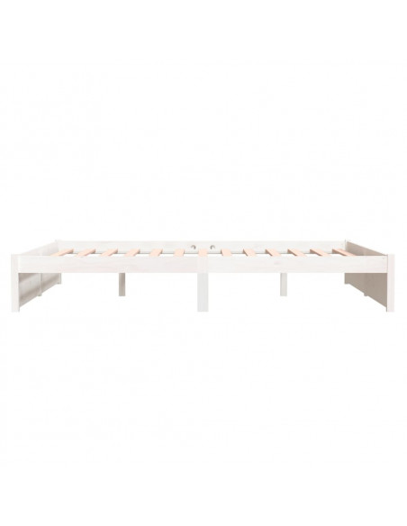 Giroletto Bianco in Legno Massello 160x200 cm