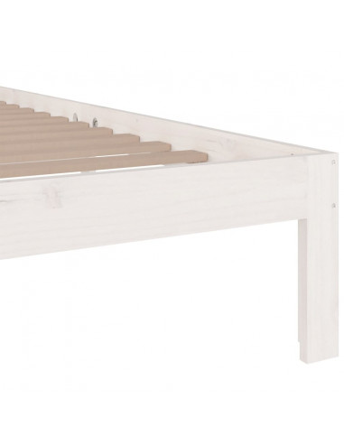 Giroletto Bianco in Legno Massello 160x200 cm