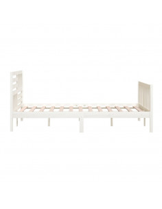 Giroletto Bianco in Legno Massello 160x200 cm